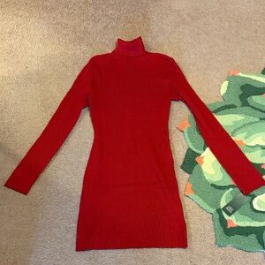 Wild Fable Ribbed Midi Turtleneck Sweater Dress NWT*